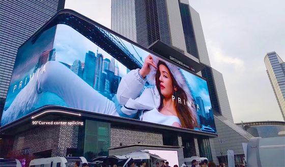 GA P10 DIP Outdoor Fixed LED Display 1000nits Kecerahan 960*960mm