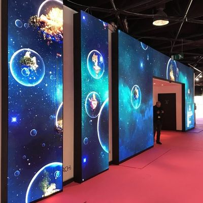 Resolusi 3840Hz Indoor Fixed LED Display Gspark High Definition Untuk Iklan Komersial