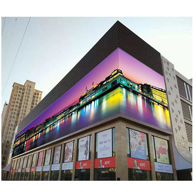 8500nits Kecerahan Luar P10 P15.6 Fleksibel Layar Jendela Layar LED Mesh