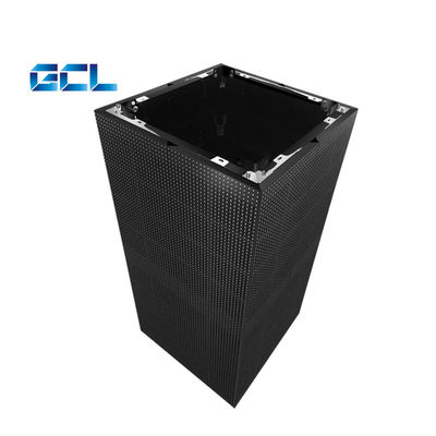 Ukuran Panel 500*1000mm Layar LED Transparan Luar Ruang Tirai LED Video Mesh