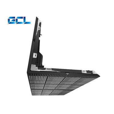 Ukuran Panel 500*1000mm Layar LED Transparan Luar Ruang Tirai LED Video Mesh