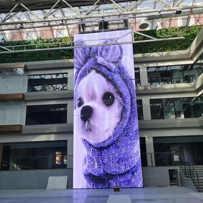 P10 LED Tembok Video Transparan Dengan Sudut Tampilan 120 derajat 10000 Jam Umur
