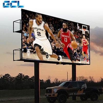 CE RoHS Disetujui P3 P4 P5 P6 Outdoor LED Display dengan Back Service dan Panel 960*960mm