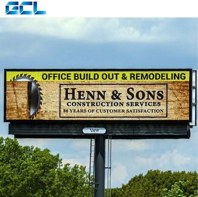 CE RoHS Disetujui P3 P4 P5 P6 Outdoor LED Display dengan Back Service dan Panel 960*960mm