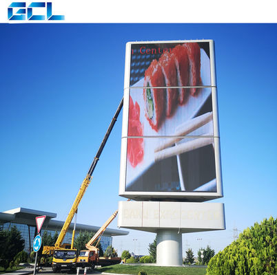 Ukuran Disesuaikan Cahaya Tinggi P6 Layar LED Fasad Luar dengan Sumber Daya Mean Well