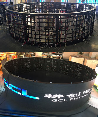 Lemari Besi Full Color Outdoor Fixed LED Display SMD P6 Layar 3D Melihat Mata telanjang