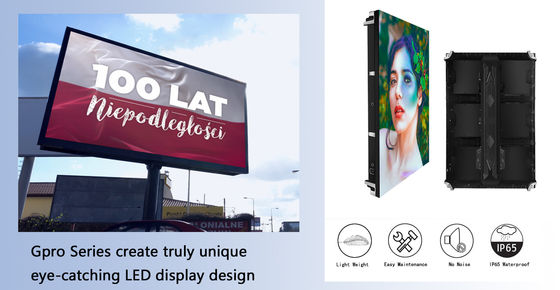 IP65 Waterproof Digital Signage Outdoor Display Screen Dengan Desain hemat energi dengan kecerahan tinggi