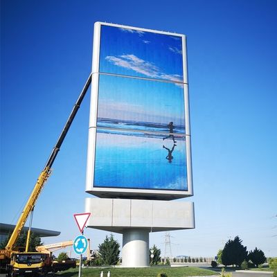 Papan Tampilan LED Luar Ruang Besar Dengan Splicing Tanpa Jahit 976mm Ukuran Panel