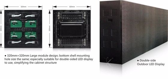 Iklan Publikasi Double LED Media Facade Waterproof Outdoor LED Video Wall