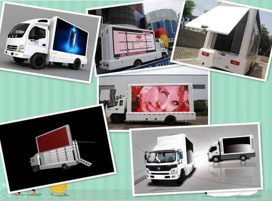 GCL Customized Outdoor Mobile Advertising Truck Van Trailer P6 6500nits Kecerahan