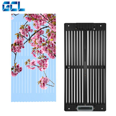 Transparan 60% P7.9-10.4\P15.625mm Layar Iklan LED Dengan Lihat Melalui Kaca Untuk Mal Perbelanjaan