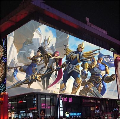 Waterproof 3D Naked Eye Outdoor LED Display LED Digital Signage Display Untuk toko ritel