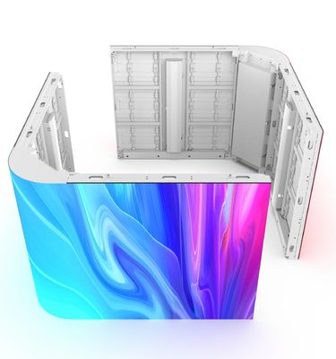 GCL P4mm P5.57mm P6.67 Lampu LED Video Outdoor Waterproof yang melengkung Ukuran panel Billboard 960*960 mm