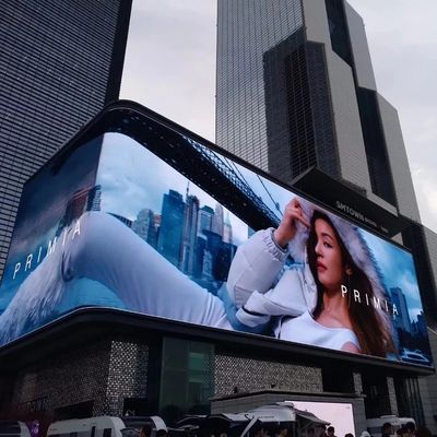 Full Color Outdoor LED Display Board Seamless Splicing LED Factory Display dengan 3D Mata telanjang