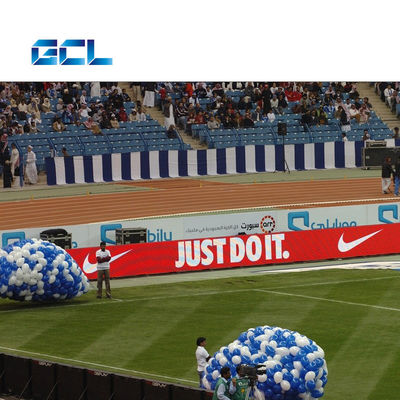 Giant Stadium Perimeter LED Screen Waterproof Outdoor LED Display Board Untuk Full Color Video
