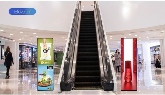 Lantai berdiri LED Poster Tampilan Full Color P4 Portable Advertising Publish