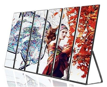 Akrilik Aluminium Lenticular Iklan LED Poster Untuk Mal Perbelanjaan
