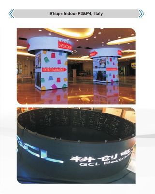 Modul tampilan layar LED P3 dalam ruangan dengan tingkat perlindungan IP65 dan desain fleksibel
