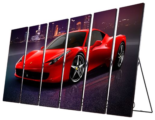 Tingkat Refresh Tinggi 1920Hz LED Display Poster Movable Dengan Pitch Pixel 2,5mm
