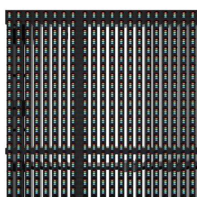 IP65 Perak P15.6 Transparent LED Display Board Dengan Tingkat Refresh Tinggi