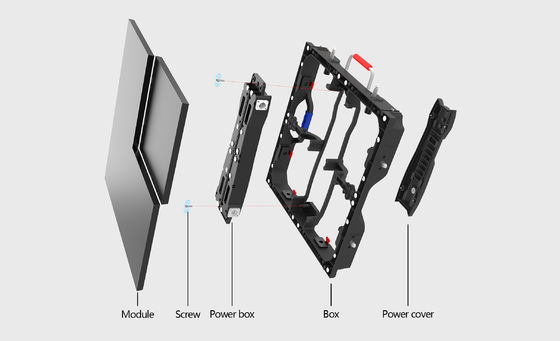 1200nits Kecerahan Tinggi LED Video Wall Fleksibel Layar P1.95 Indoor Ggalaxy Series