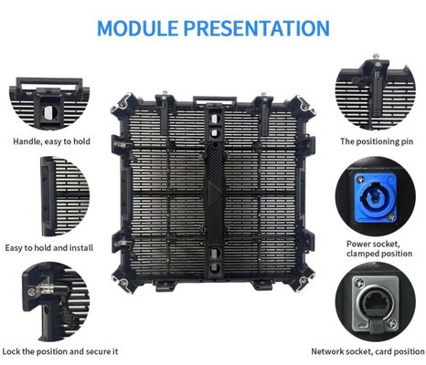 Gflow 500*500mm P3.9-7.8mm Layar LED Transparan Luar Ruang LED Video Mesh Curtain