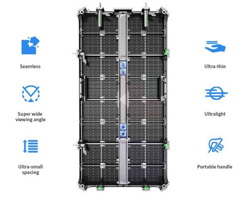 Gflow 500*500mm P3.9-7.8mm Layar LED Transparan Luar Ruang LED Video Mesh Curtain