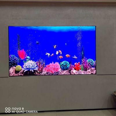 Layar layar LED COB berwarna abu-abu tinggi P0.9 1.25 1.5mm Poster digital dengan tipe sentuh kapasitif