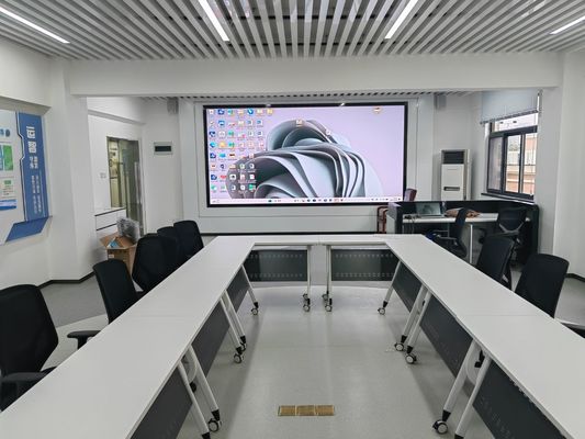 Layar layar LED COB berwarna abu-abu tinggi P0.9 1.25 1.5mm Poster digital dengan tipe sentuh kapasitif