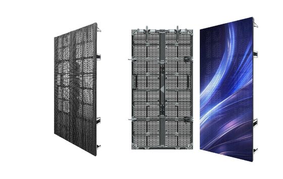 Outdoor Rental Mesh Led Display Screen Gflow Dengan Tingkat Transparansi Lebih dari 60% P10.4 500*500mm/500*1000mm