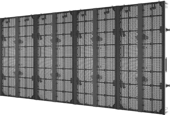 Outdoor Rental Mesh Led Display Screen Gflow Dengan Tingkat Transparansi Lebih dari 60% P10.4 500*500mm/500*1000mm