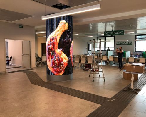 Display LED Silinder Warna Lengkap P1.8mm untuk Panel Indoor Ukuran 240*120mm
