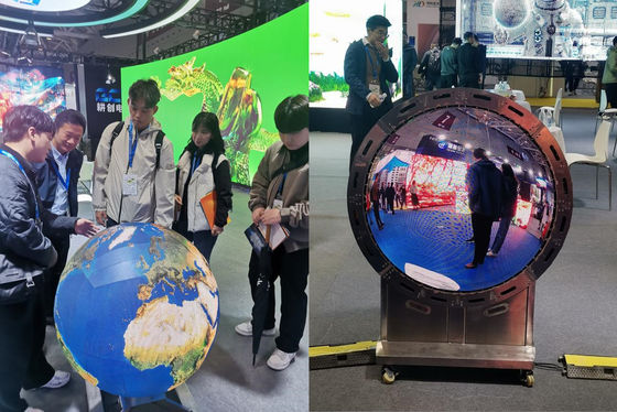 P2.0mm LED Spherical Screen Series 360 Degree Full View Ukuran layar dapat disesuaikan