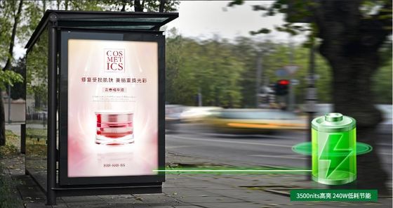Kecerahan tinggi luar ruang hemat energi P1.875mm Kotak Besi Iklan Tahan Air Machineepistar LED Chip