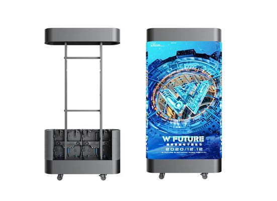 Layar LED Sewaan Luar Ruangan Terbaru P1.5625 P1.953 P2.6 Mm 7680 Hz Panel Layar Bentuk Melengkung Untuk Acara Pertunjukan Panggung dan Mesin Iklan Luar Ruangan