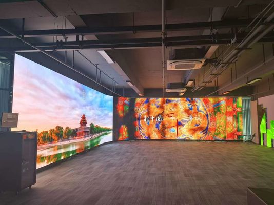 Harga yang bagus Ultra Slim Indoor Fixed LED Video Display Wall dengan Front Maintenance Service 500*750mm 500*1000mm LED Panel on line
