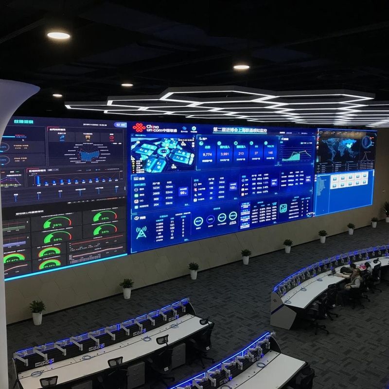 Resolusi 3840Hz Indoor Fixed LED Display Gspark High Definition Untuk Iklan Komersial