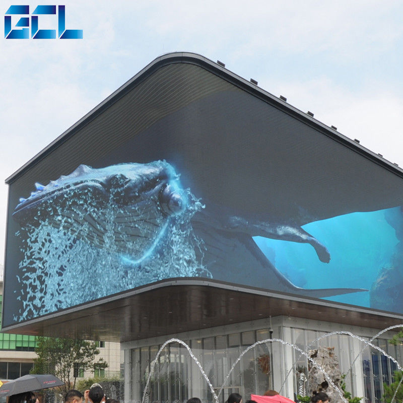 Kecerahan Tinggi 6500nits Outdoor LED Display Board Media GCL P6 HD LED Video Wall