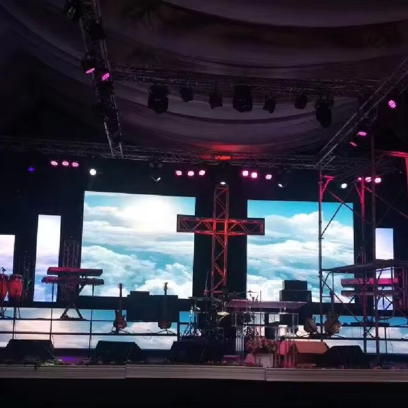 GOB P1.5 P1.9 7680Hz Indoor Rental LED Display Untuk Bintang Video Wall