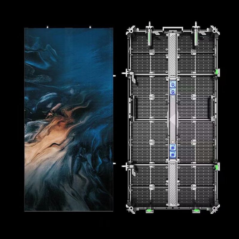 Outdoor P3.91/P10.4 Tech Transparent LED Display Screen untuk kontrol jaringan 500*1000mm