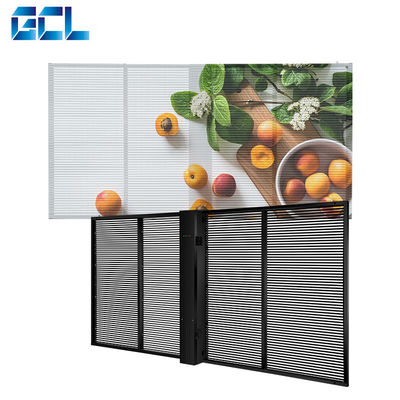 Harga yang bagus 10000 jam Life Span Full Color Transparan LED Display Untuk Iklan Indoor on line