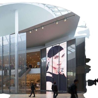 Harga yang bagus GCL Indoor Curtain Transparent LED Wall Untuk Iklan Stasiun Metro on line