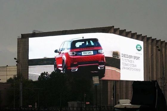 Layar LED Tetap Luar dengan 5500-6500nits Kecerahan Perlindungan IP65 dan 3840Hz Refresh Rate untuk HD Video Wall