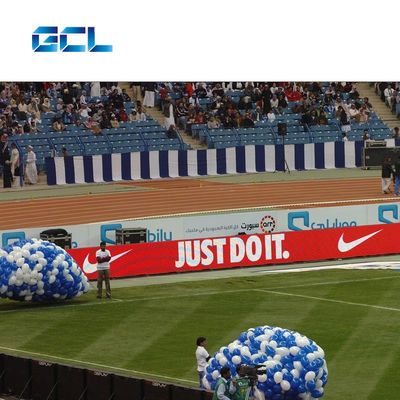 Harga yang bagus IP65 Waterproof Stadion Sepak Bola Perimeter LED Iklan Tampilan Layar dengan Kecerahan Tinggi on line