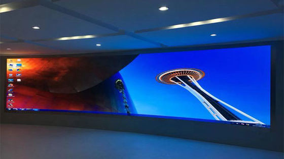Harga yang bagus Indoor Fixed HD LED Display Video Wall COB P0.9 P1.2 P1.5 Untuk Instalasi Tahap Menghemat Daya on line