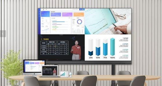 Harga yang bagus Mesin All-In-One Konferensi Dinding Video LED HD Dalam Ruangan HD 108 Inci dan 135 Inci on line