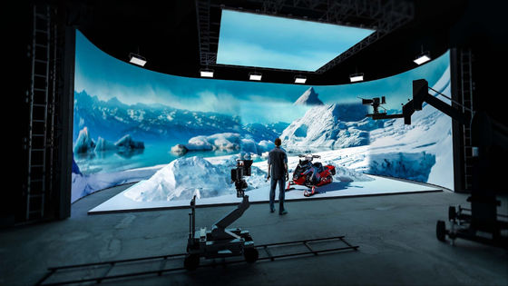 Latar belakang XR LED Display P2.6 Virtual Virtual Studio LED Screen Untuk dekorasi panggung pernikahan