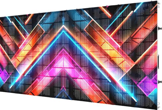 IP65 Outdoor Rental LED Display Panels Opsi Pitch Pixel: P3.97.8mm 6500 Nits Kabinet 45 ° Dapat dirakit pada sudut lurus