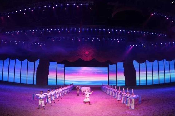 Harga yang bagus Stage Concert LED Display dengan tingkat penyegaran tinggi 7680Hz, sudut pandang horizontal 160° / vertikal 140° dan ukuran panel 500*500mm / 500*1000mm on line
