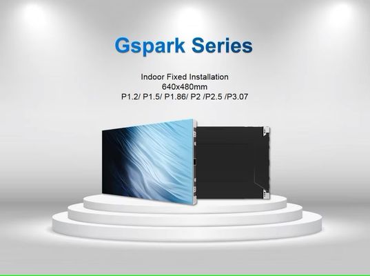 Harga yang bagus Layar LED Tetap Dalam Ruangan dengan Grayscale 16Bit dan Enkapsulasi LED SMD2121 Menampilkan Cadangan Ganda Daya dan Sinyal on line